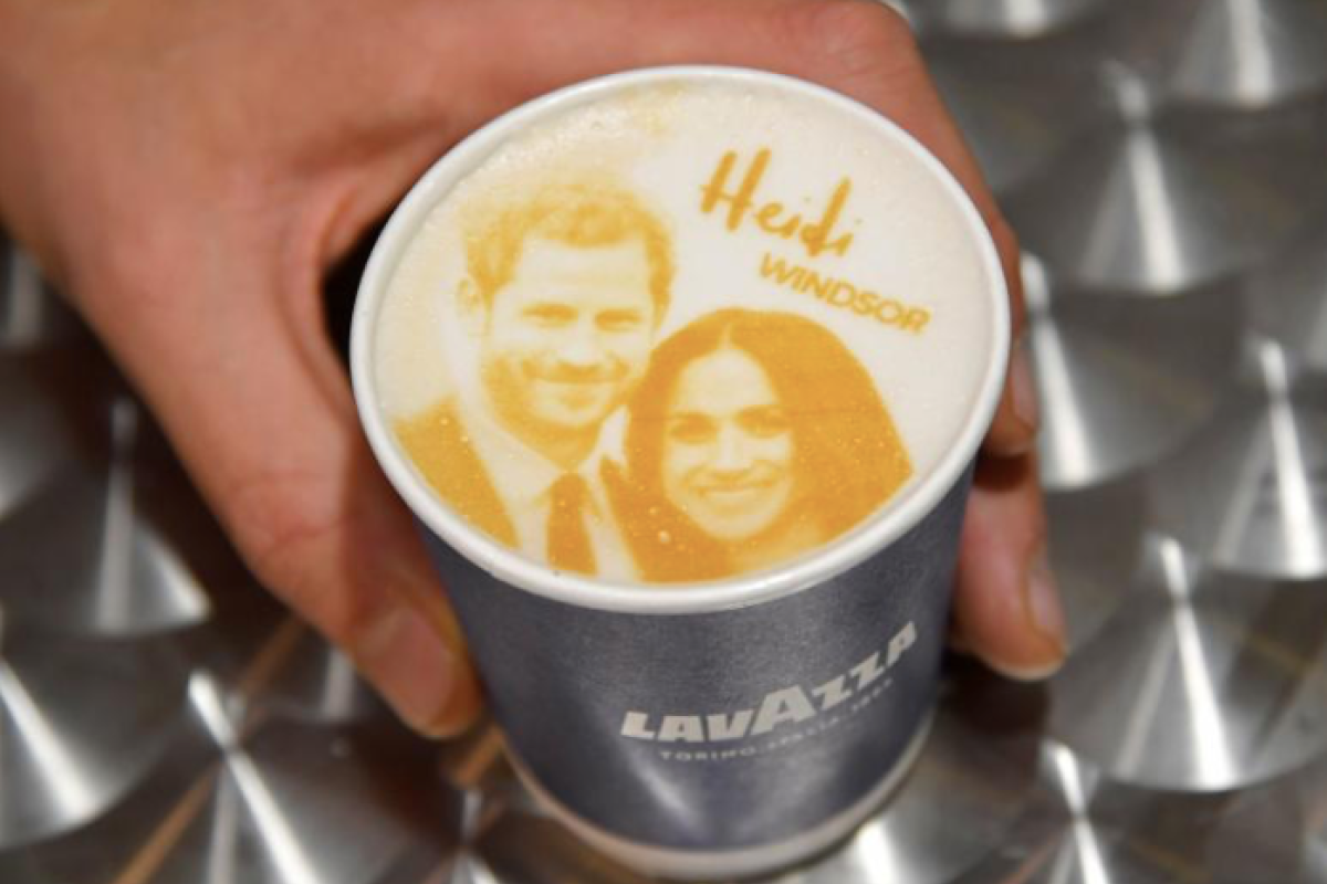 Megharryccino, kopi gambar Meghan-Harry