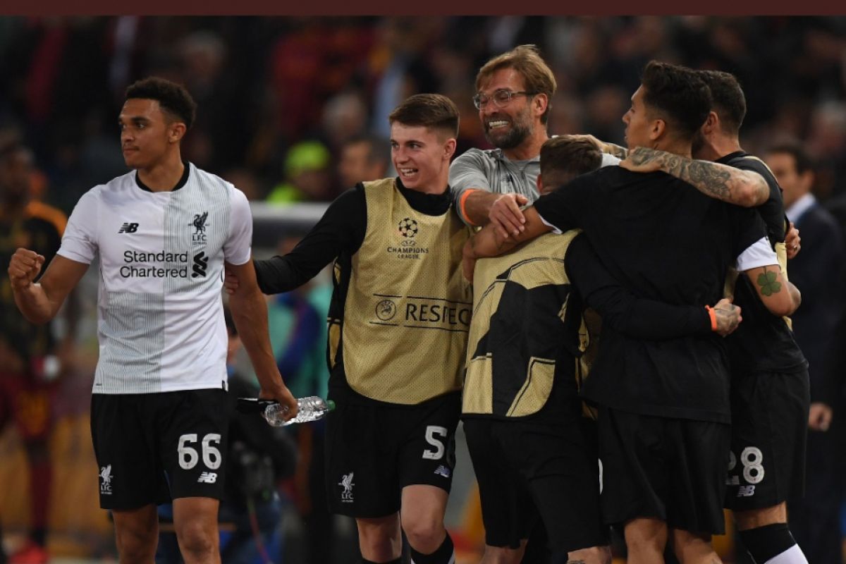 Liverpool lolos ke final liga champion setelah menang agregat atas Roma