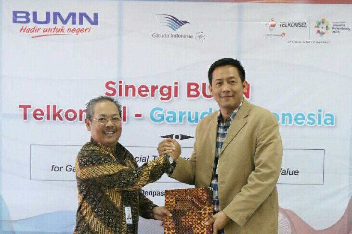 Telkomsel-Garuda Indonesia jalin kerja sama