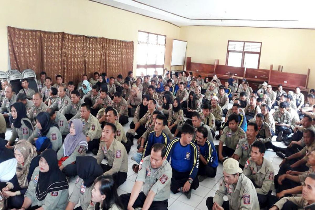 TAGANA Lampung Terima Kartu Peserta BPJS Ketenagakerjaan