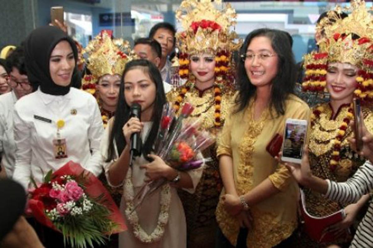 Masyarakat Palembang sambut Rara juara dangdut Indosiar