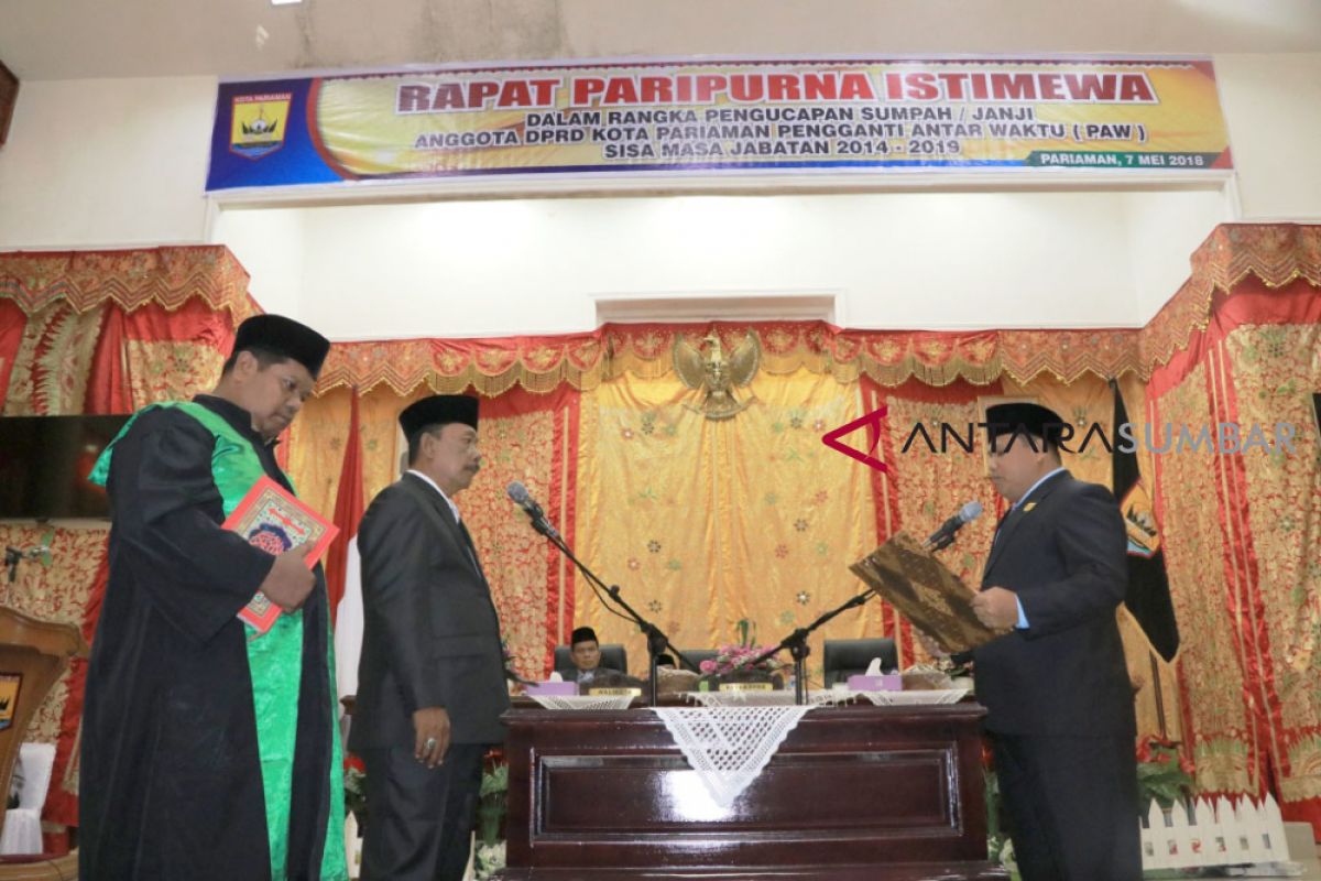 DPRD Pariaman tunggu rekomendari partai untuk jabatan pimpinan