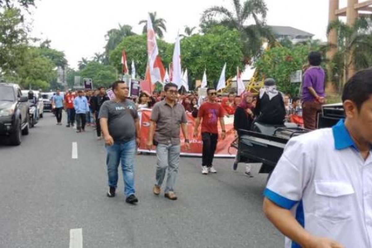 Aksi Damai Ratusan Buruh di Riau, Ini Sejumlah Tuntutan dan Keluh-Kesahnya