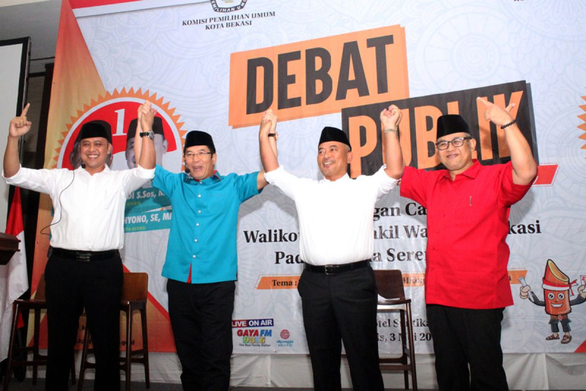 Seorang pendukung cawalikota Bekasi diusir dari ruang debati