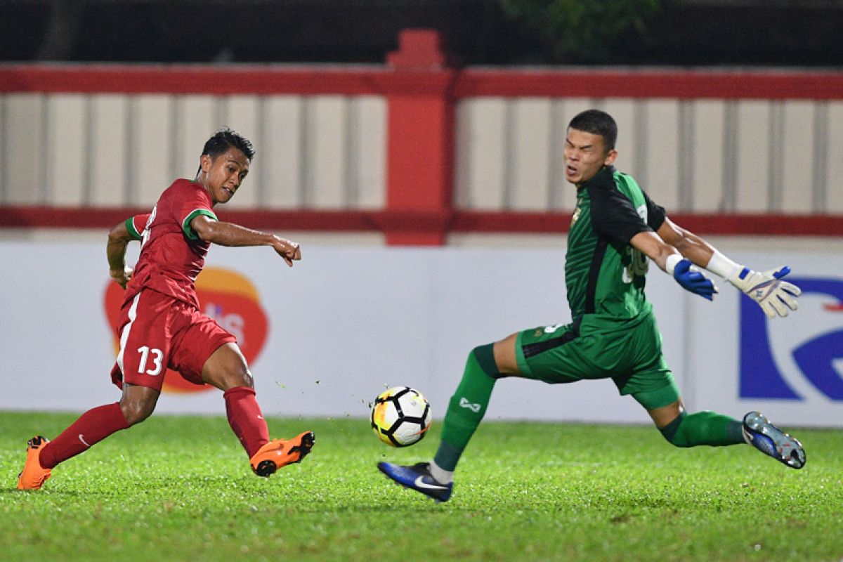 Indonesia versus Thailand 0-0 babak pertama