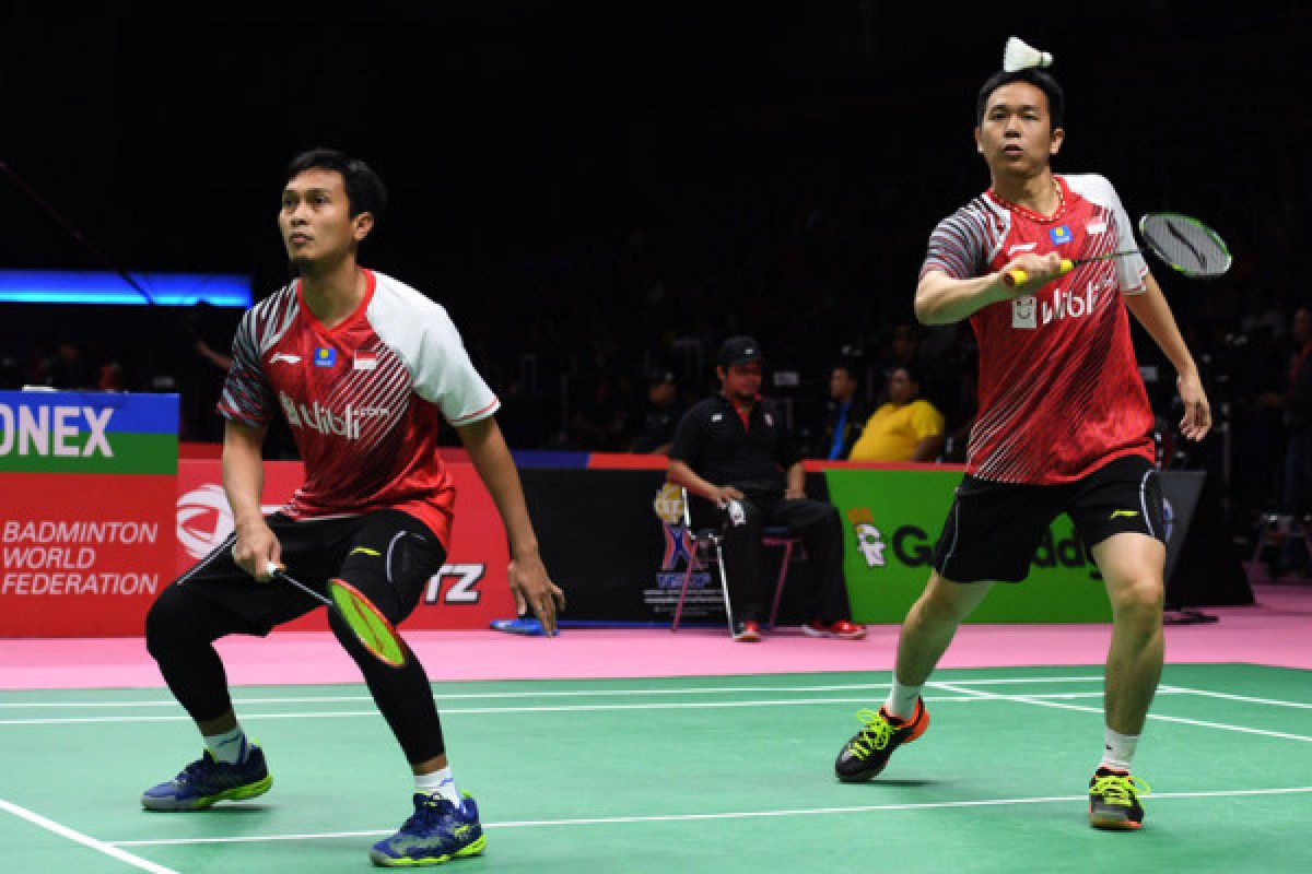 Hendra/Ahsan awali Singapura Terbuka dengan mulus