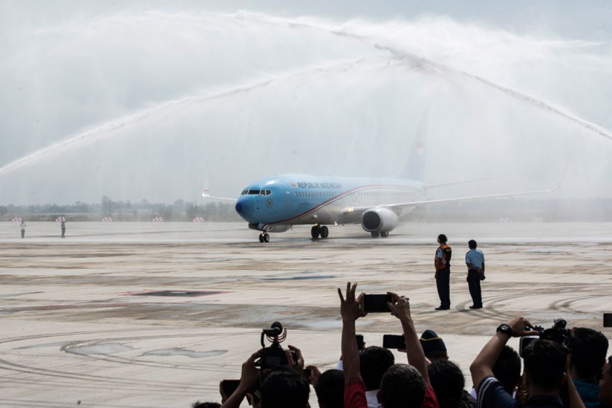 Indonesia One lands at Kertajati International Airport