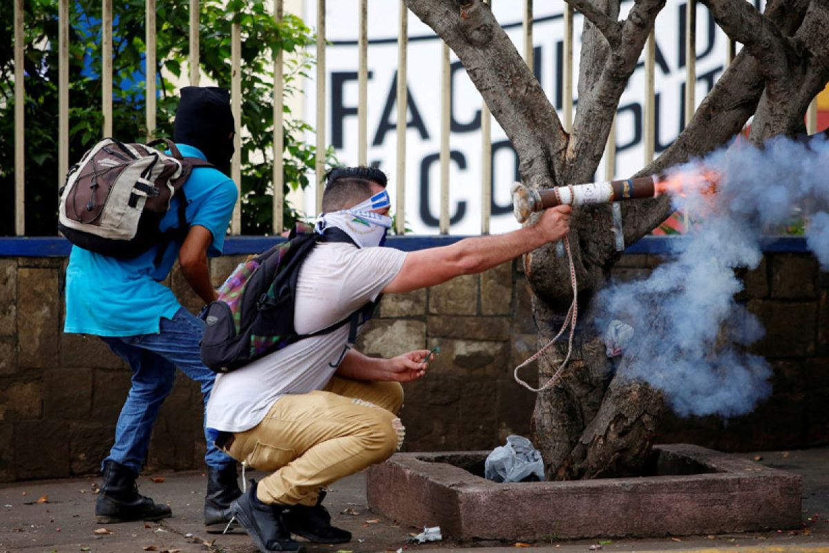Polisi Nikaragua tuding pedemo antipemerintah rencanakan terorisme