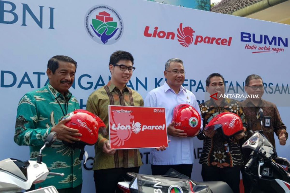 Dongkrak Penghasilan BUMDes, BNI Gandeng Lion Parcel