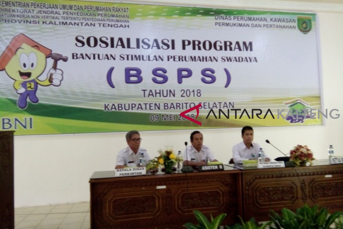Barsel dapat alokasi 350 rumah untuk program BSPS