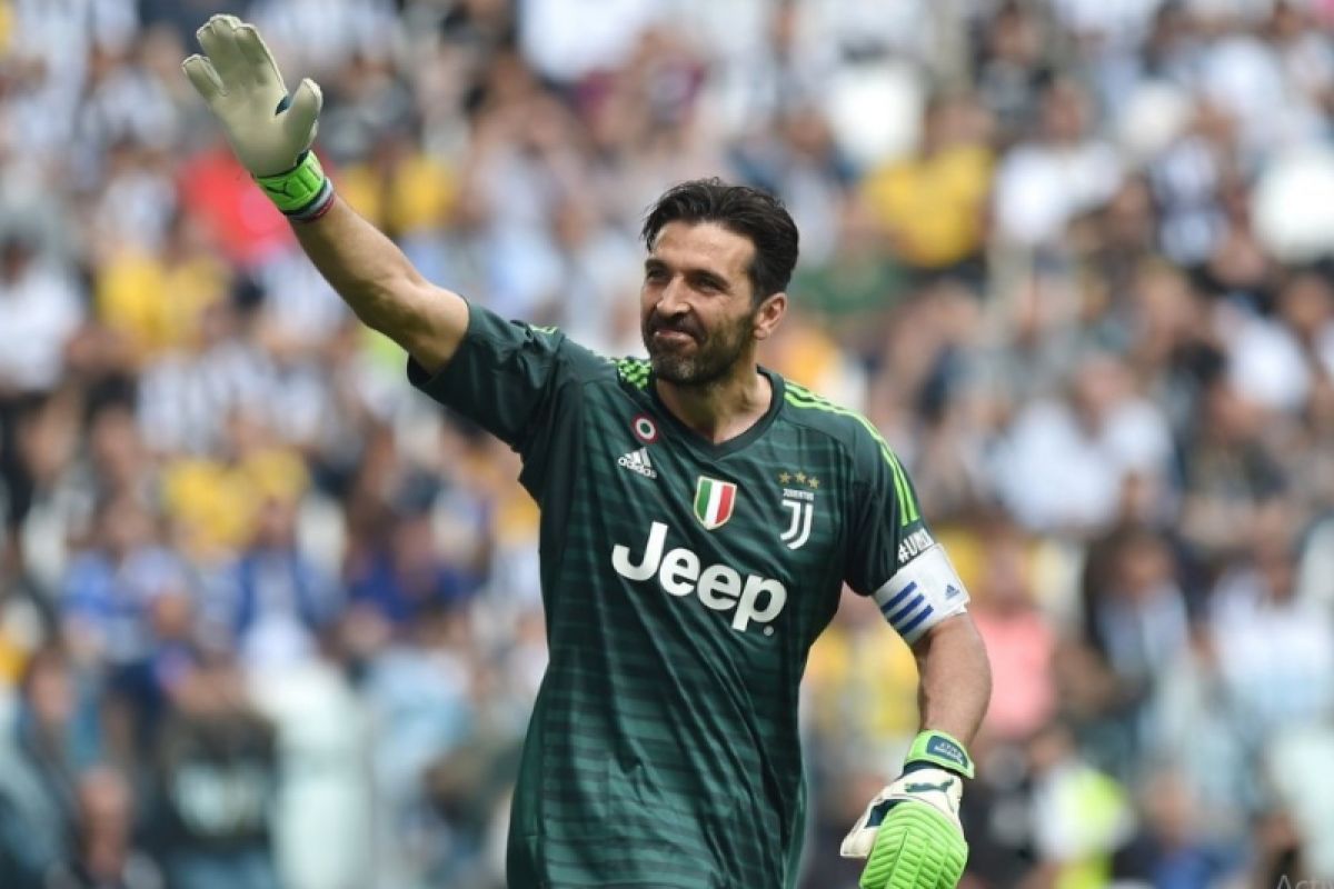 Buffon teteskan air mata pada laga terakhirnya bersama Juventus