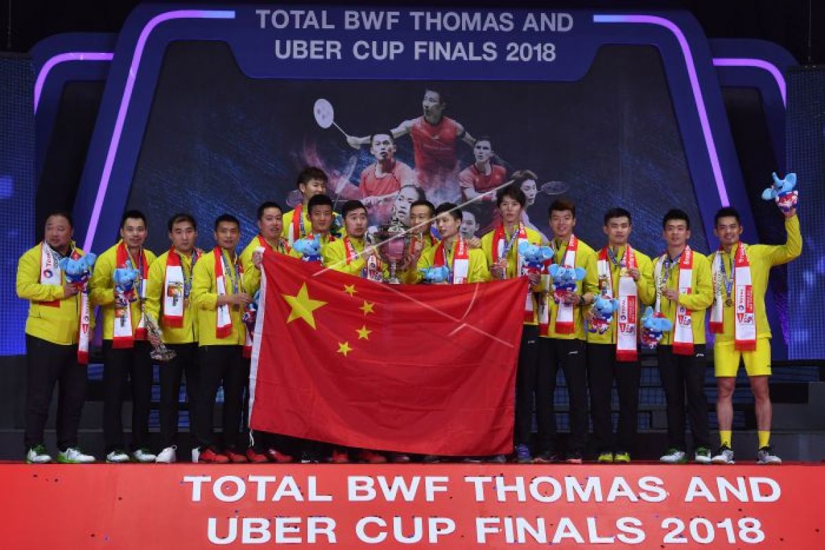 China kalahkan Jepang untuk raih Piala Thomas
