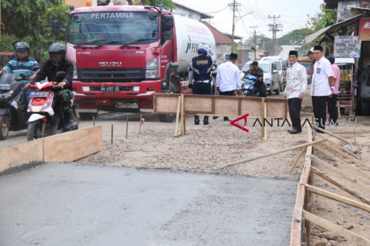 Perbaikan jalan Gandus Palembang 1 Km telan dana Rp5,8 miliar