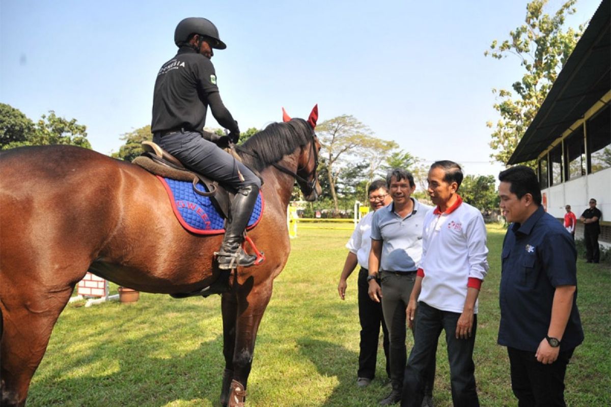 Presiden kunjungi atlet Pelatnas Berkuda Asian Games