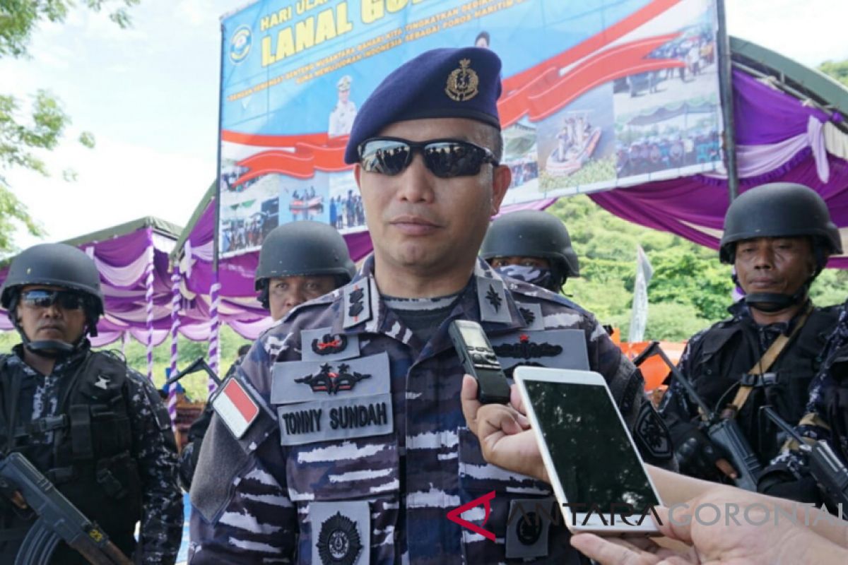 Lanal Gorontalo Terus Bersinergi Jaga Keamanan Laut