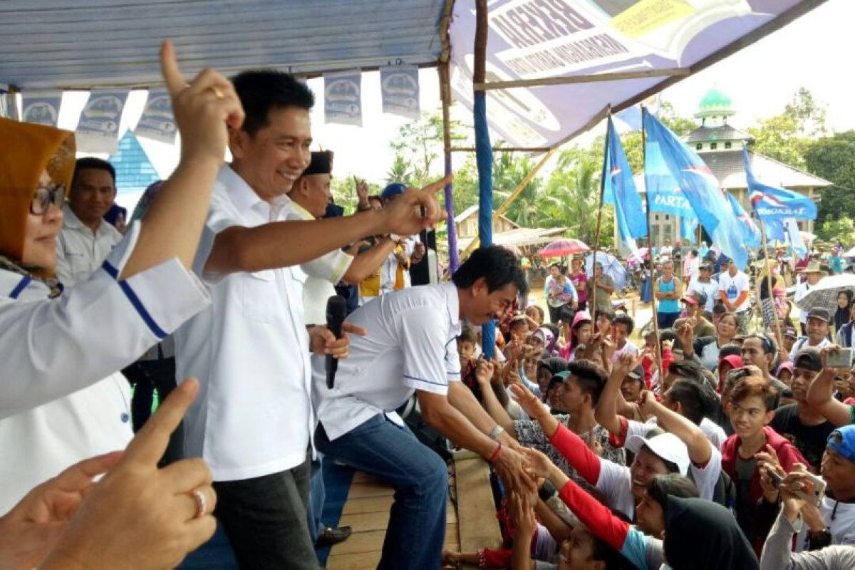 Nadalsyah di Rimba Sari janjikan ini untuk warga eks transmigrasi