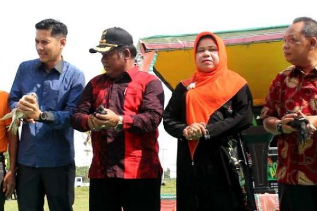 Pasar Central Labuhan Tangga Besar dekat Simpang Jembatan Padamaran Diresmikan