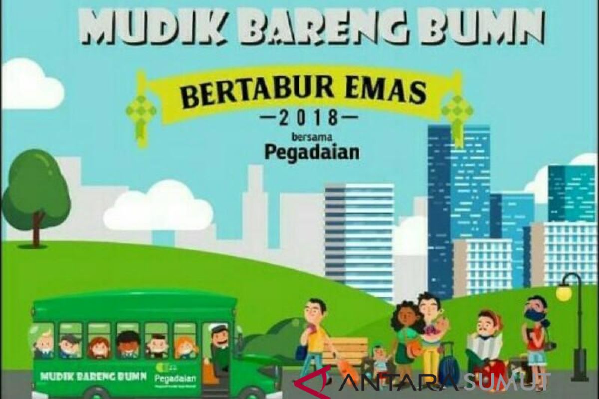 Pegadaian Medan sediakan mudik gratis 250 nasabah