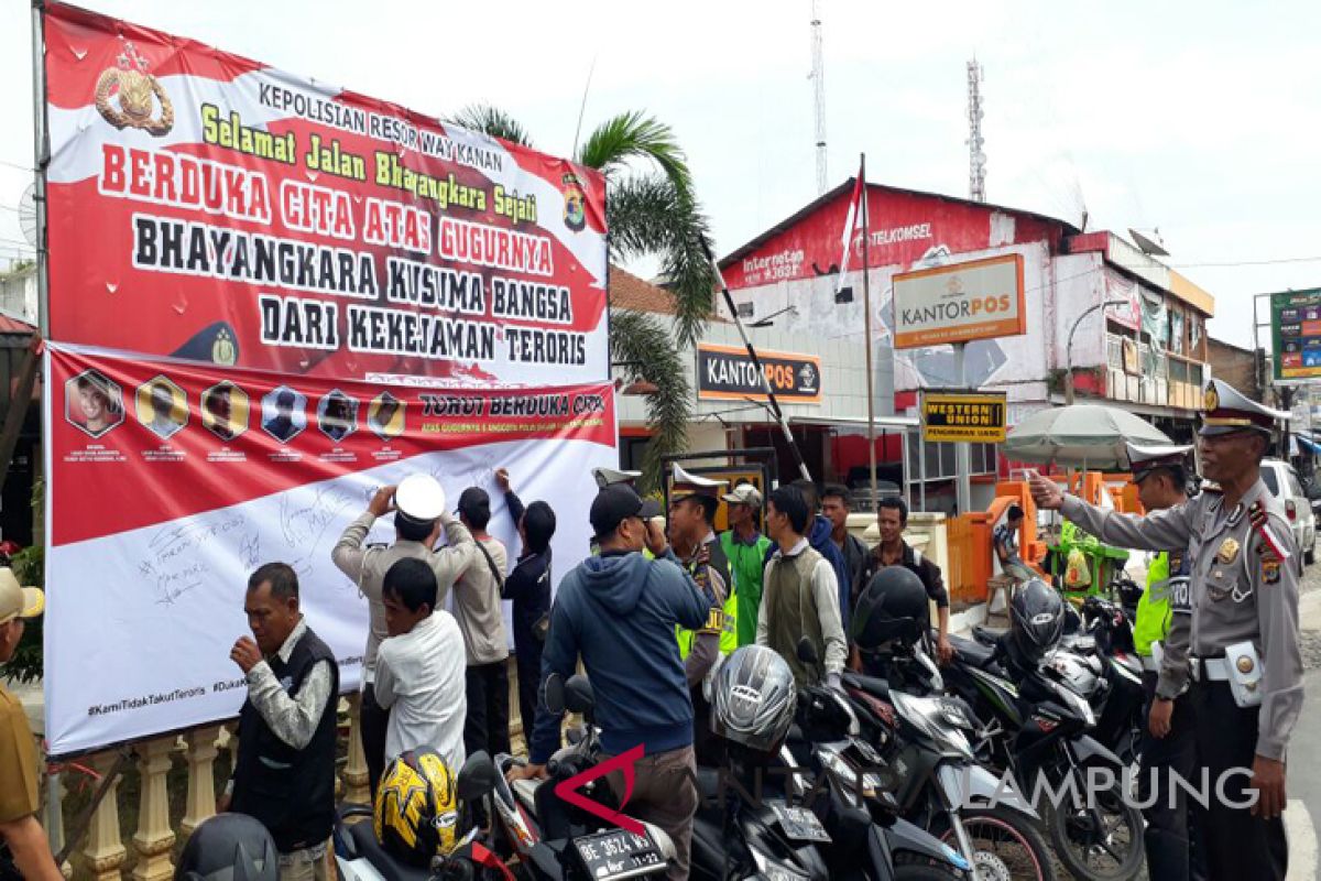 Polres Waykanan gelar aksi solidaritas tolak kejahatan terorisme