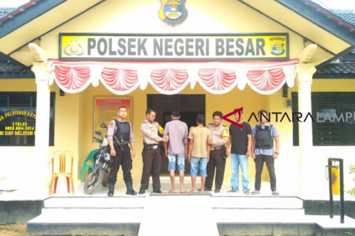 Aparat Polsek Negeribesar tangkap dua pencuri