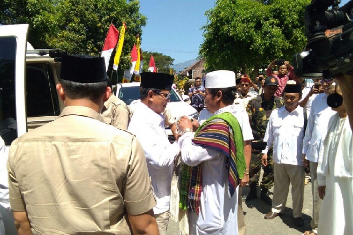 Ketua Umum Partai Gerindra Prabowo Hadiri Kampanye Akbar di Nganjuk