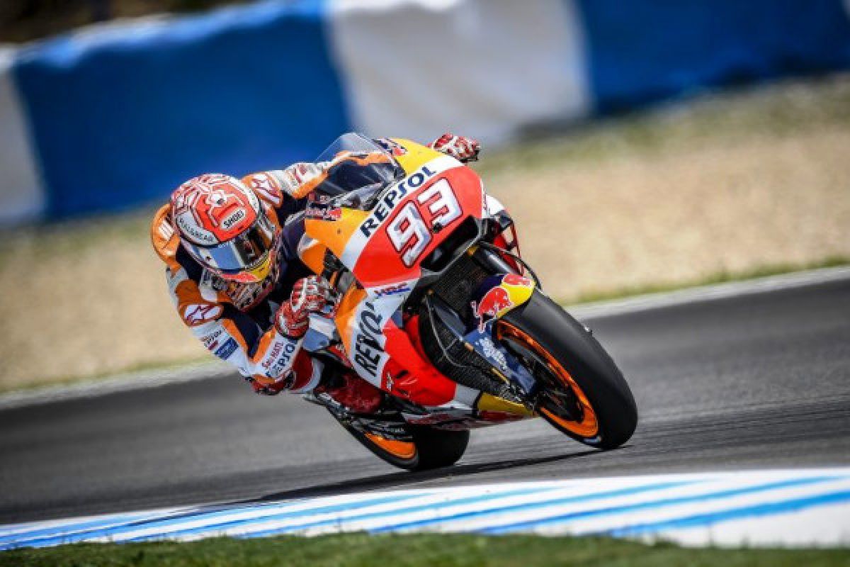 Marquez juara MotoGP Belanda, tinggalkan Suzuki dan Yamaha