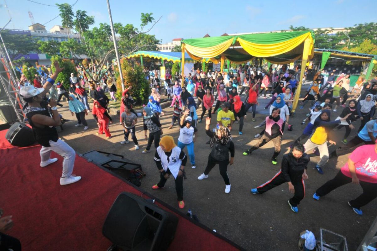 Jewita kenalkan wisata melalui senam zumba