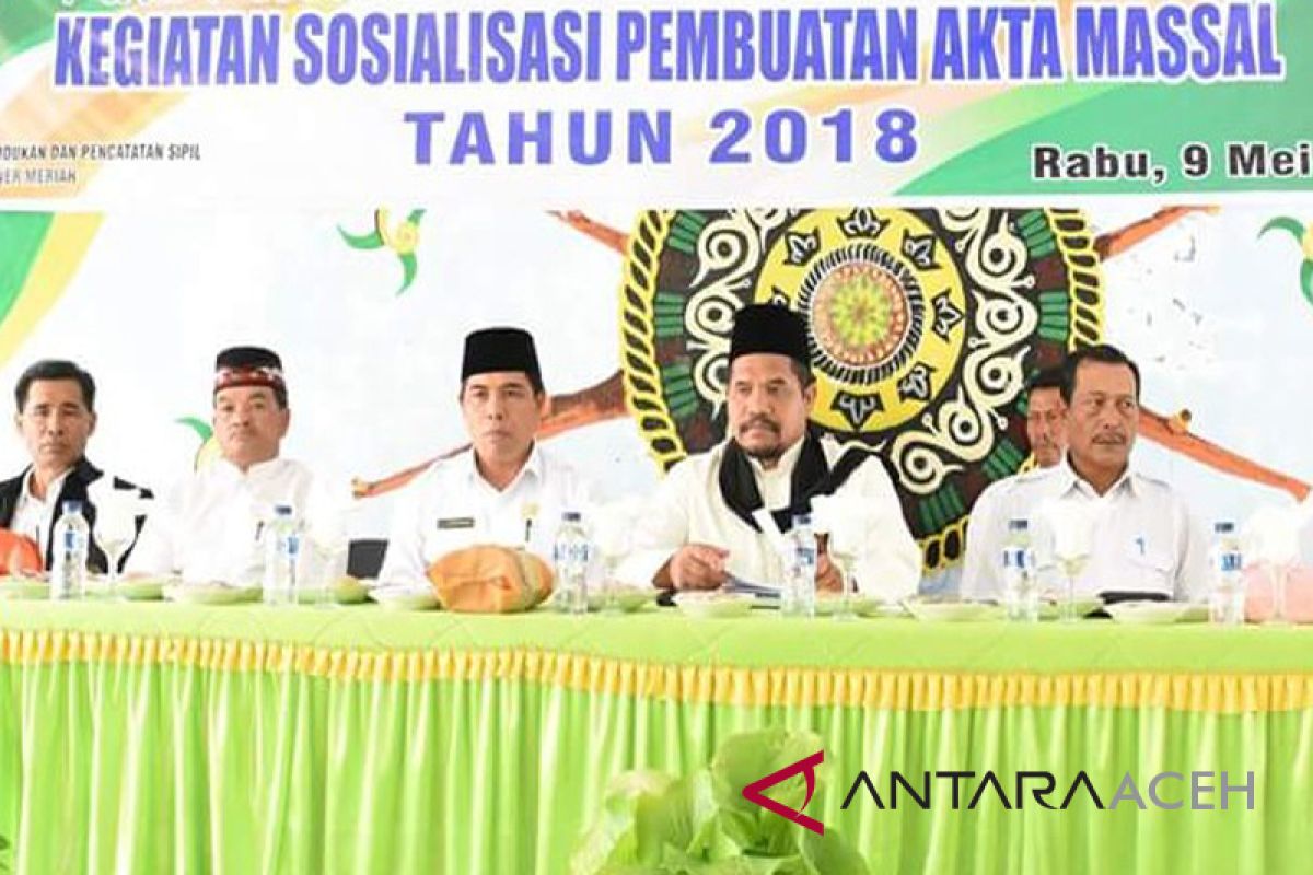 Wabup Bener Meriah: penerbitan akta kematian rendah