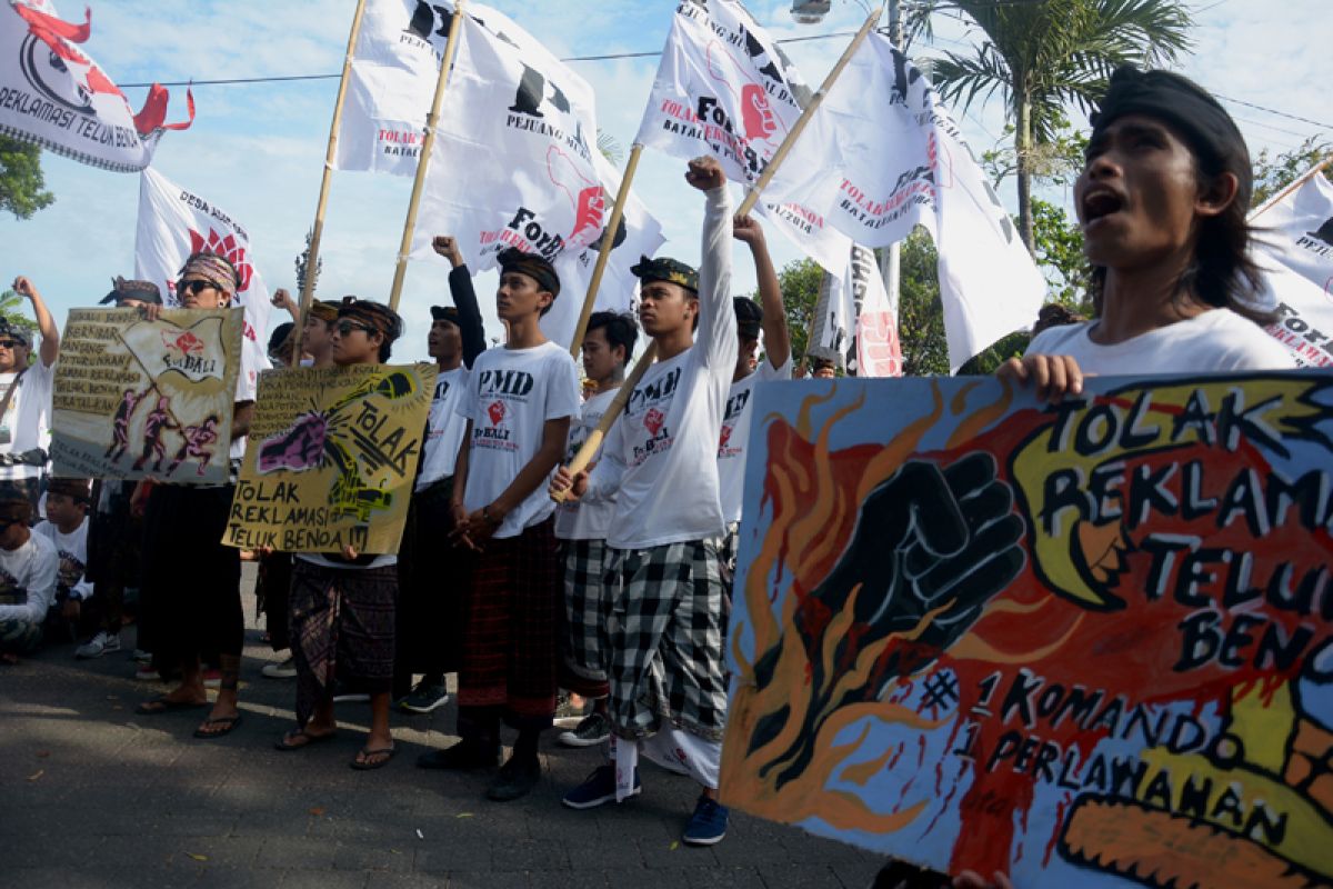 Warga Bali gelar aksi tolak reklamasi Benoa