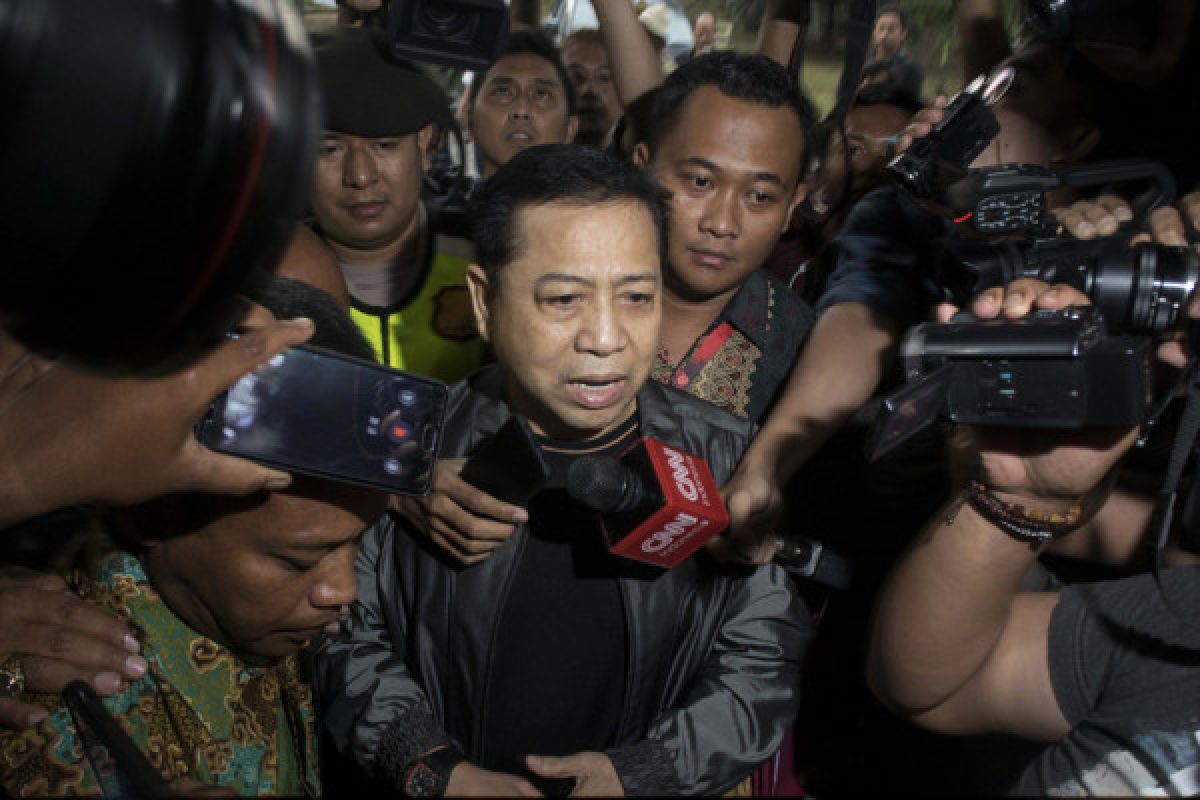 Setya Novanto tiba di Lapas Sukamiskin