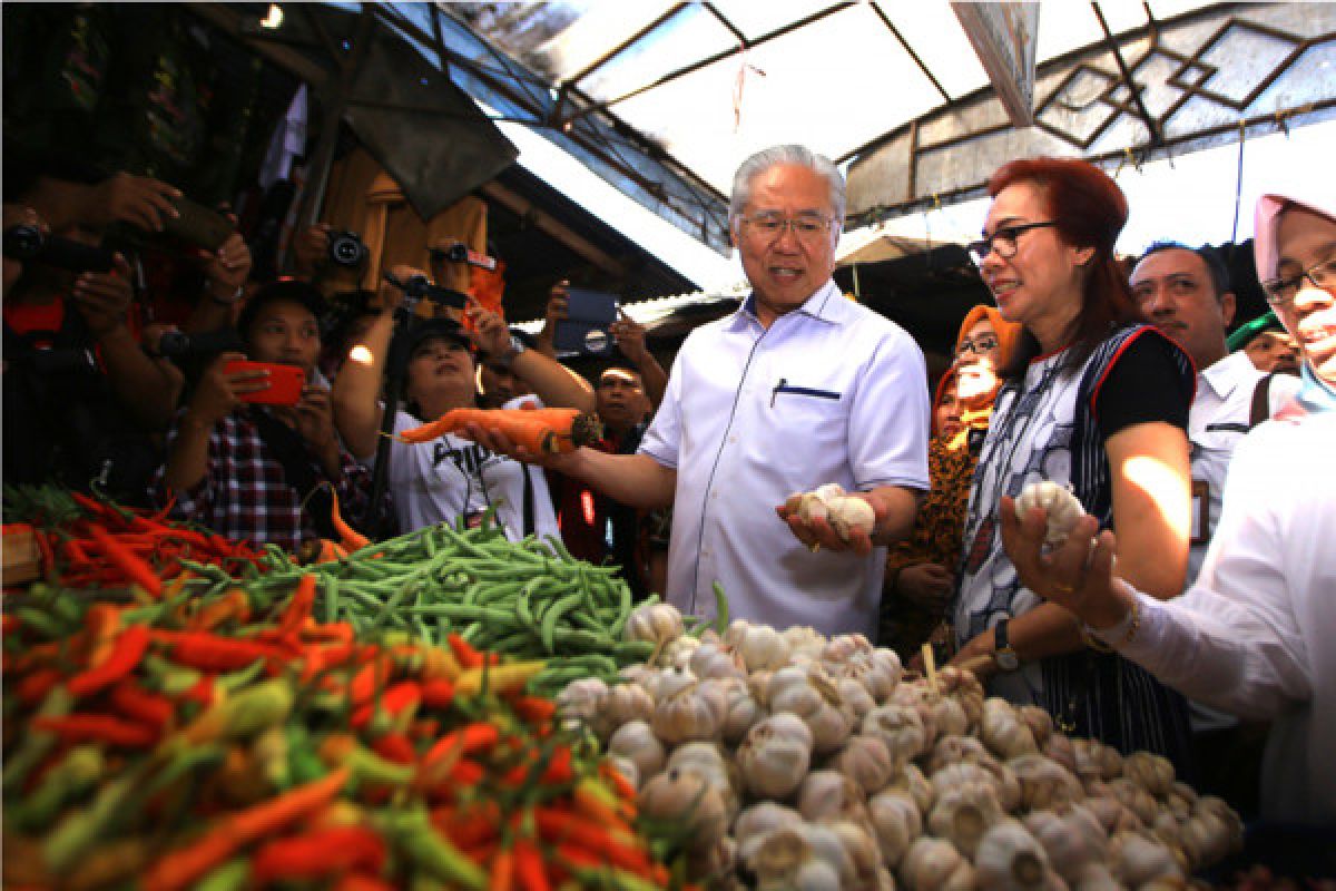 Mendag pantau harga di Pasar Pecatu Badung