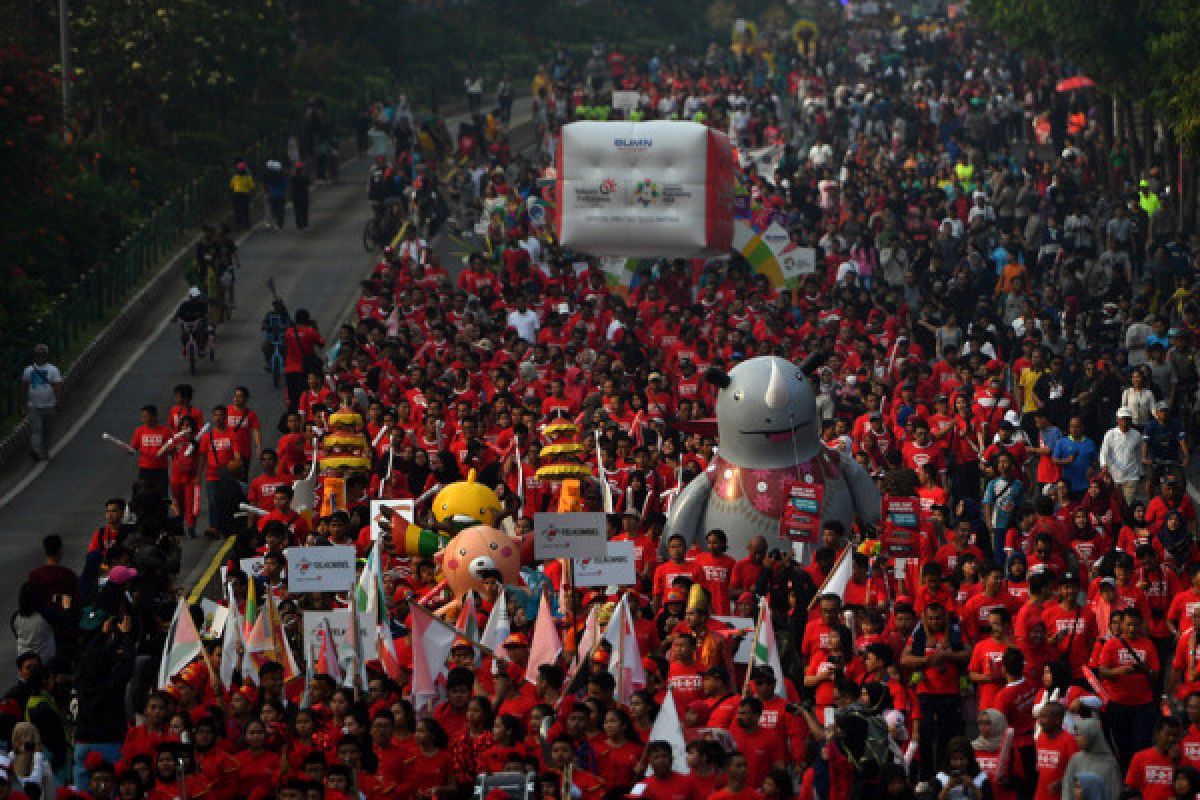 200.000 personel gabungan kawal pawai obor Asian Games