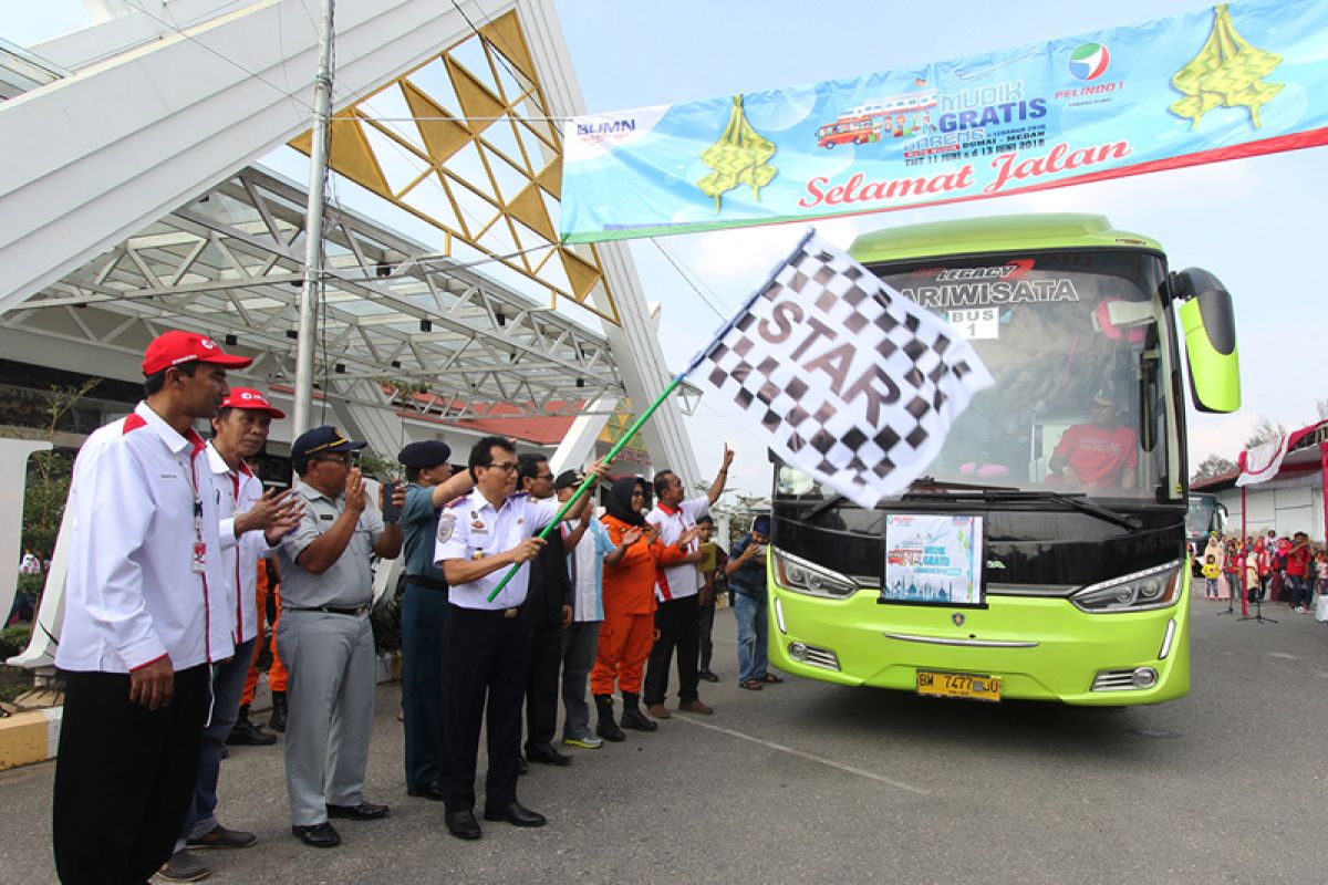 Diangkut 79 bus, 4.000 ribu pemudik gratis dilepas Pemprov Jatim