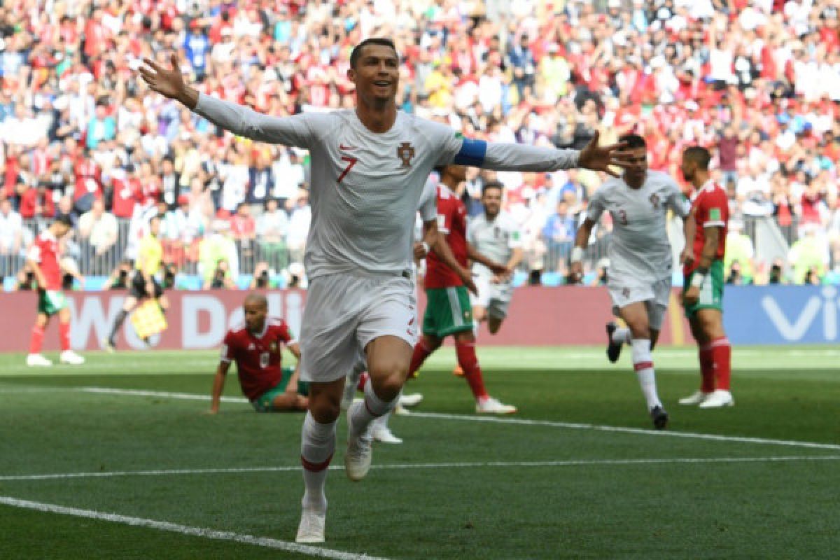 1-0 untuk Portugal karena sundulan Ronaldo