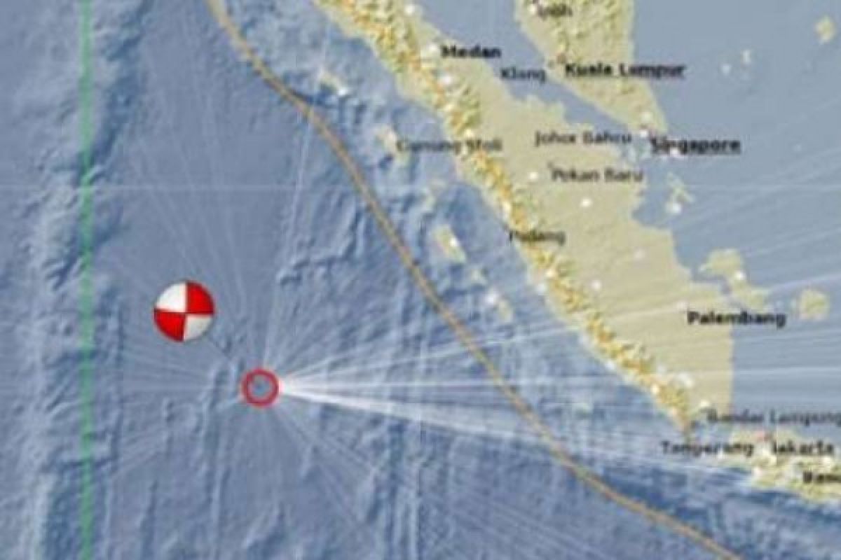 12 Gempa Susulan Terjadi di Mentawai Pasca 5,6 Skala Richter