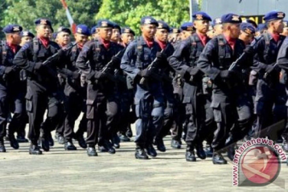 3 ssk brimob dan tni bantu jaga kondusifitas pasca pilkada Taput