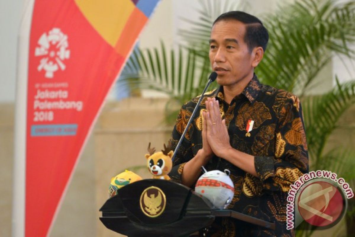 President joko widodo expects asian games fever to set in