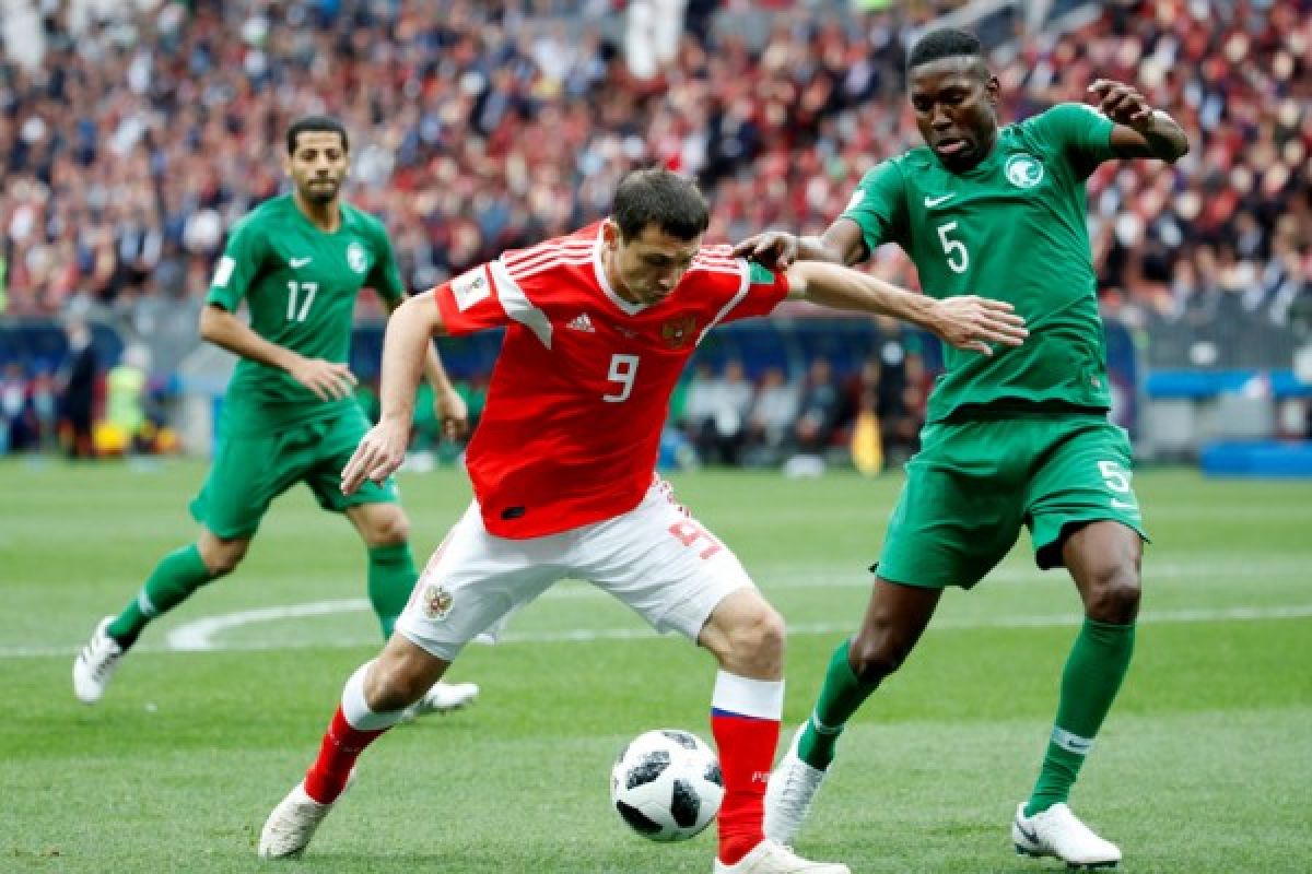 Klasemen awal Grup A usai kemenangan besar Rusia