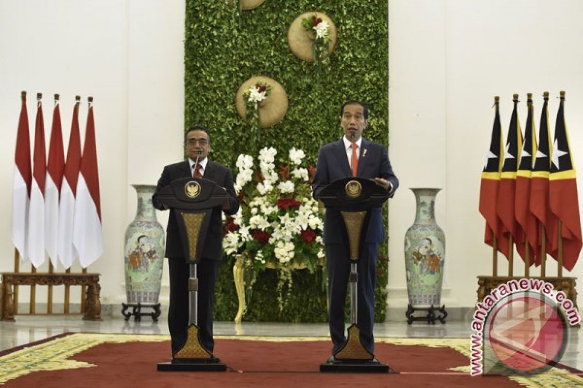 Jokowi receives timor leste president guterres