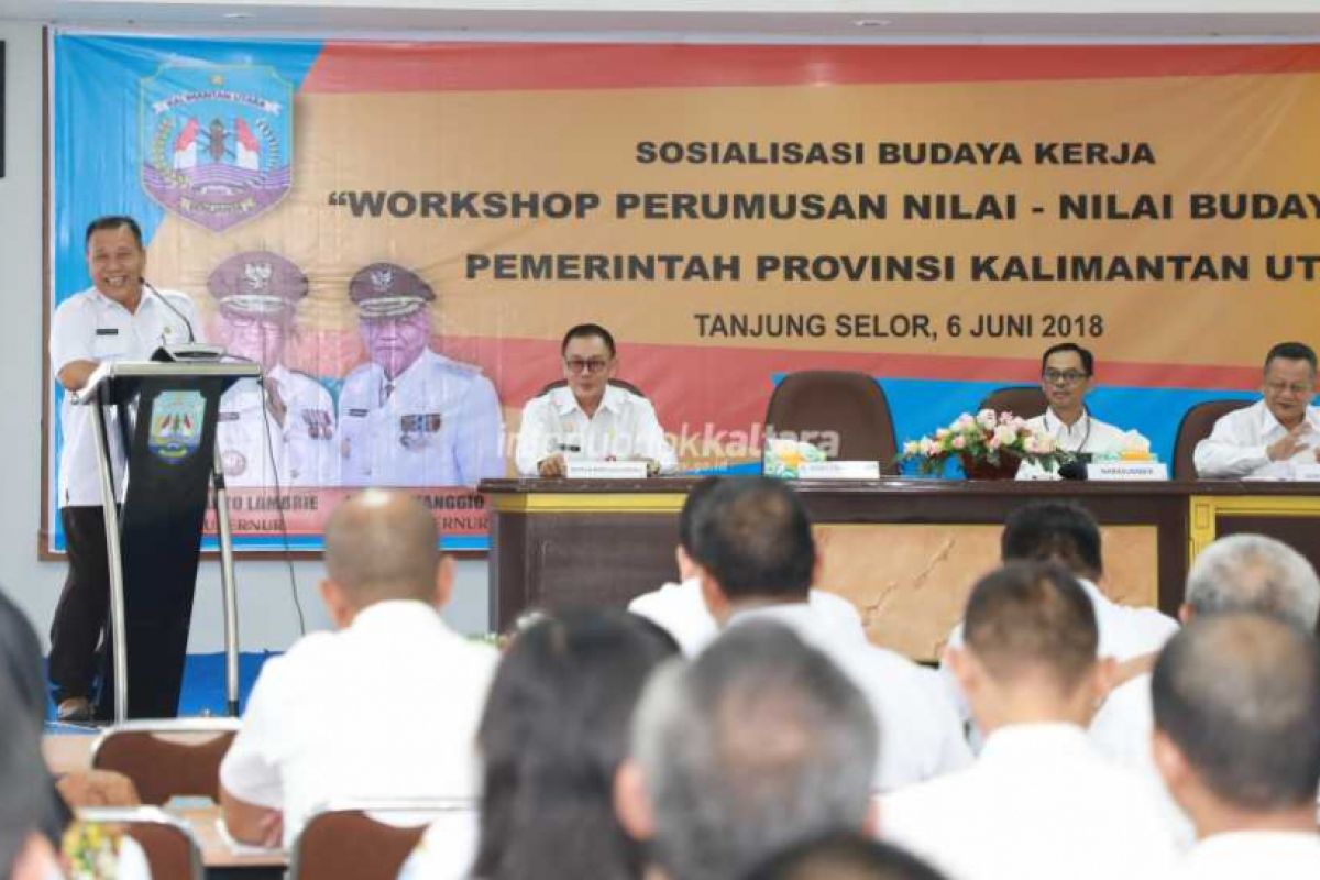 Se-Kalimantan, Baru Kaltara Tetapkan Nilai Budaya Kerja