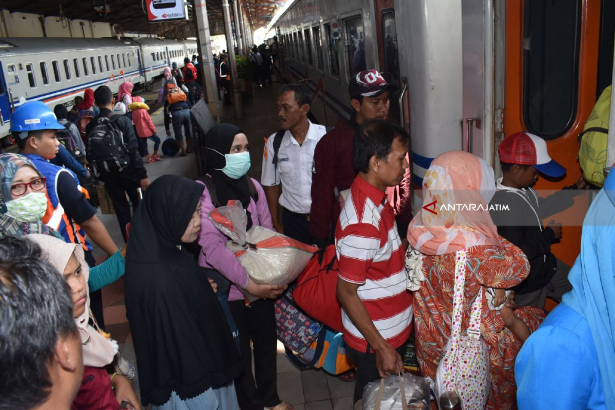 Puncak Arus Balik di Wilayah Daop Madiun Terjadi Selasa