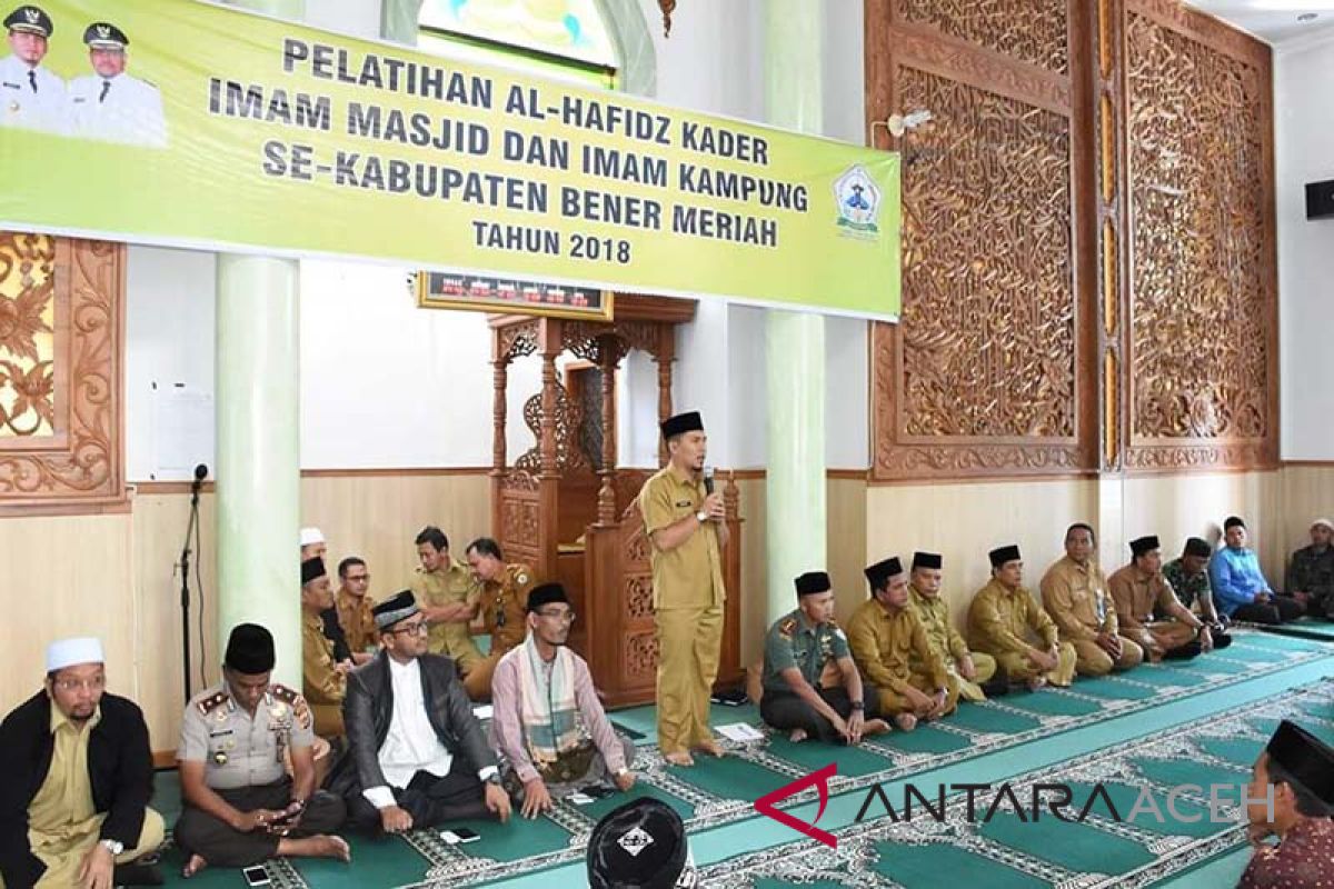 Bener Meriah targetkan imam masjid hafiz Al Qur'an