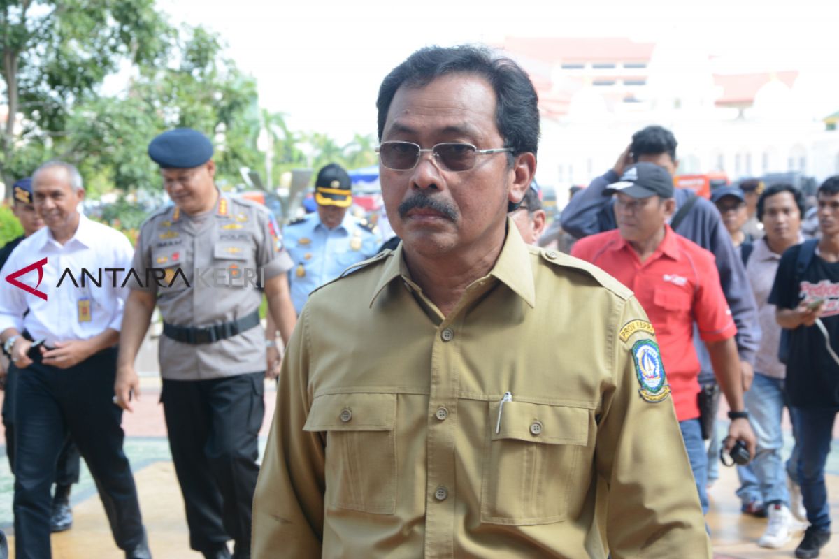 Gubernur Nurdin lebaran pertama di Gedung Daerah