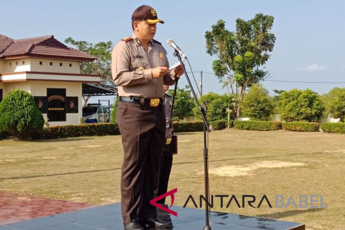 99 polisi Bangka Barat amankan arus mudik