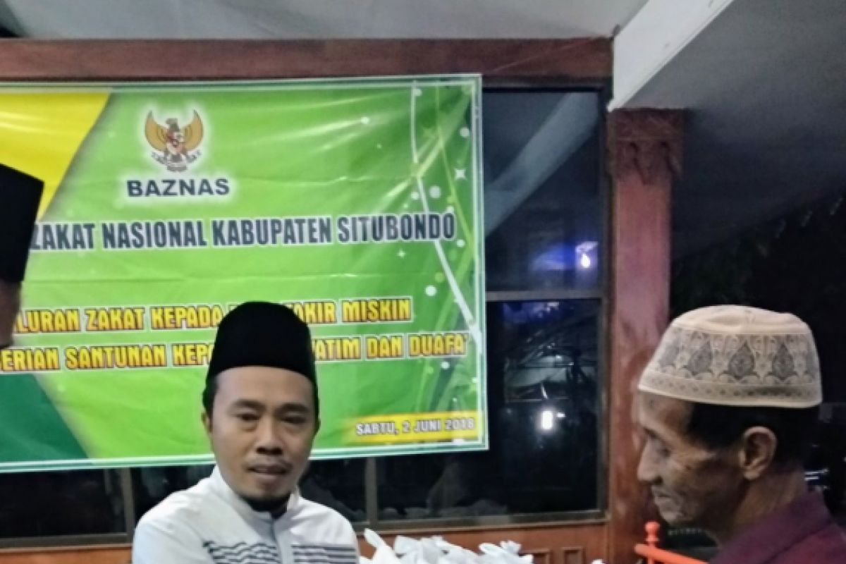 Baznas Situbondo Salurkan Zakat Kepada Fakir Miskin