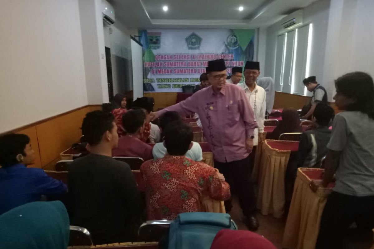 Wagub minta kafilah MTQ Sumbar bisa raih rangking terbaik