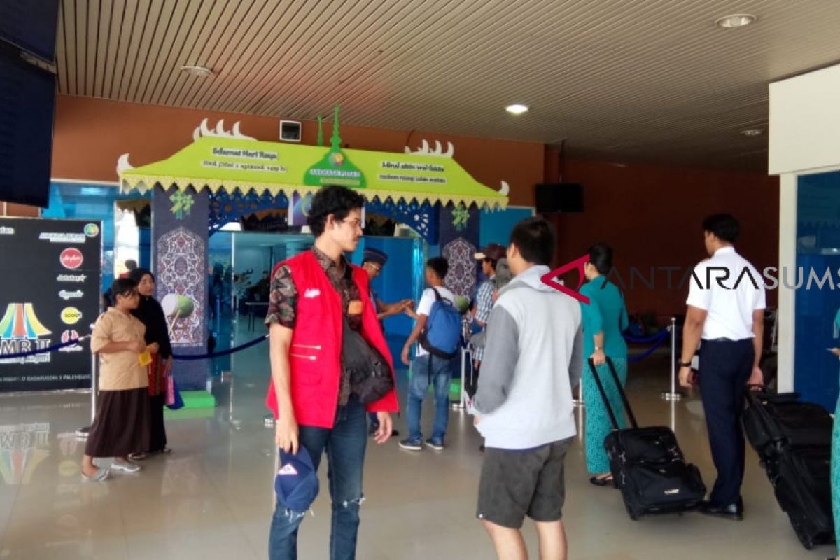 Pergerakan penumpang Bandara SMB II mulai meningkat(VIDEO)