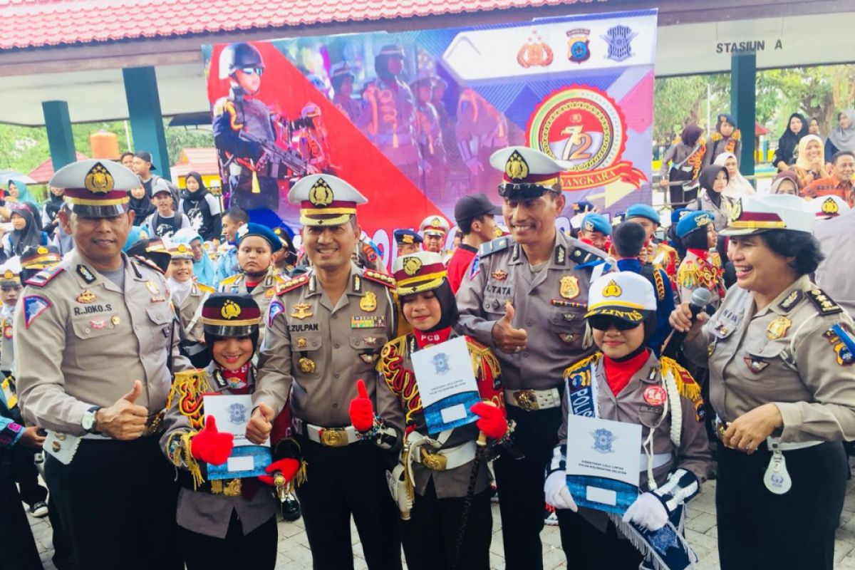 Polici Cilik Banua Polres HSU borong gelar juara