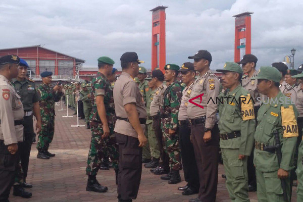 Jelang pencoblosan, Polresta Palembang gelar apel pengamanan