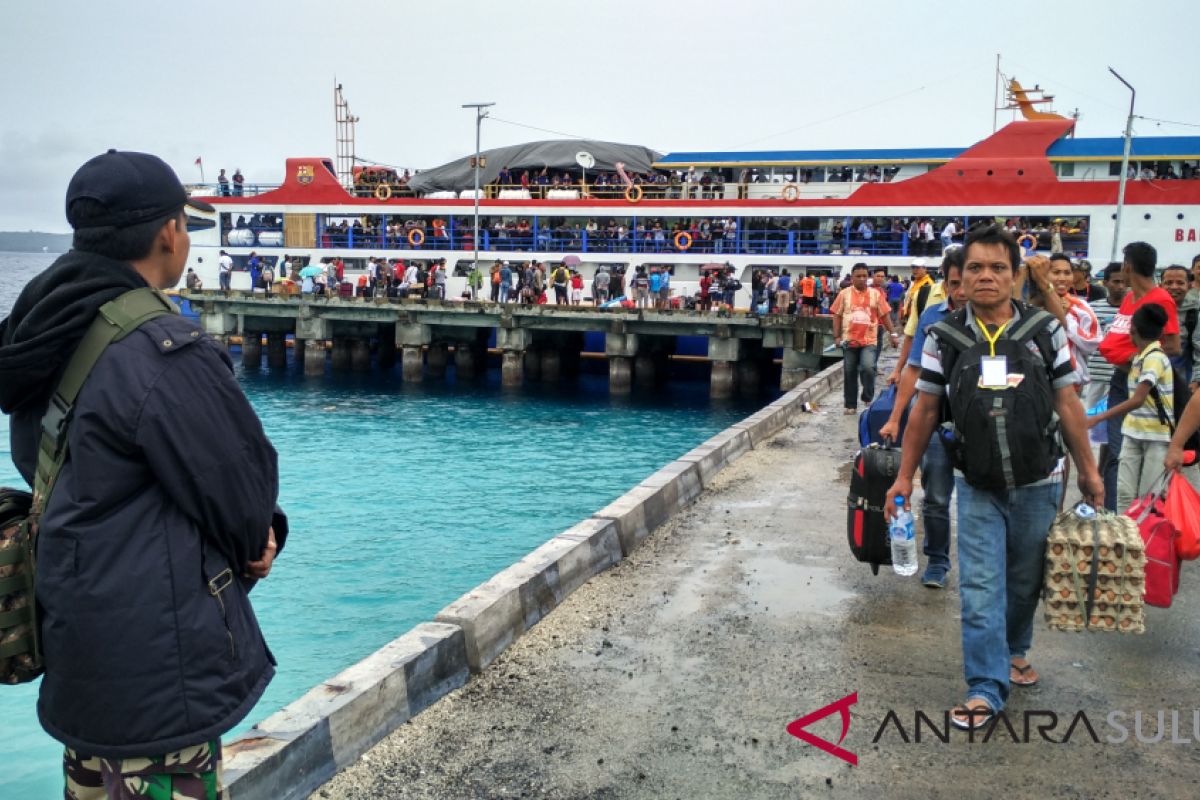 Pengguna jasa transportasi laut Sulut meningkat